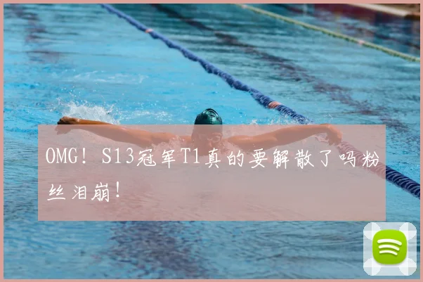 OMG!S13冠军T1真的要解散了吗粉丝泪崩!