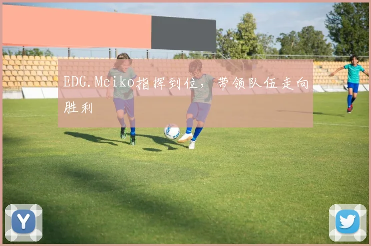 EDG.Meiko指挥到位,带领队伍走向胜利